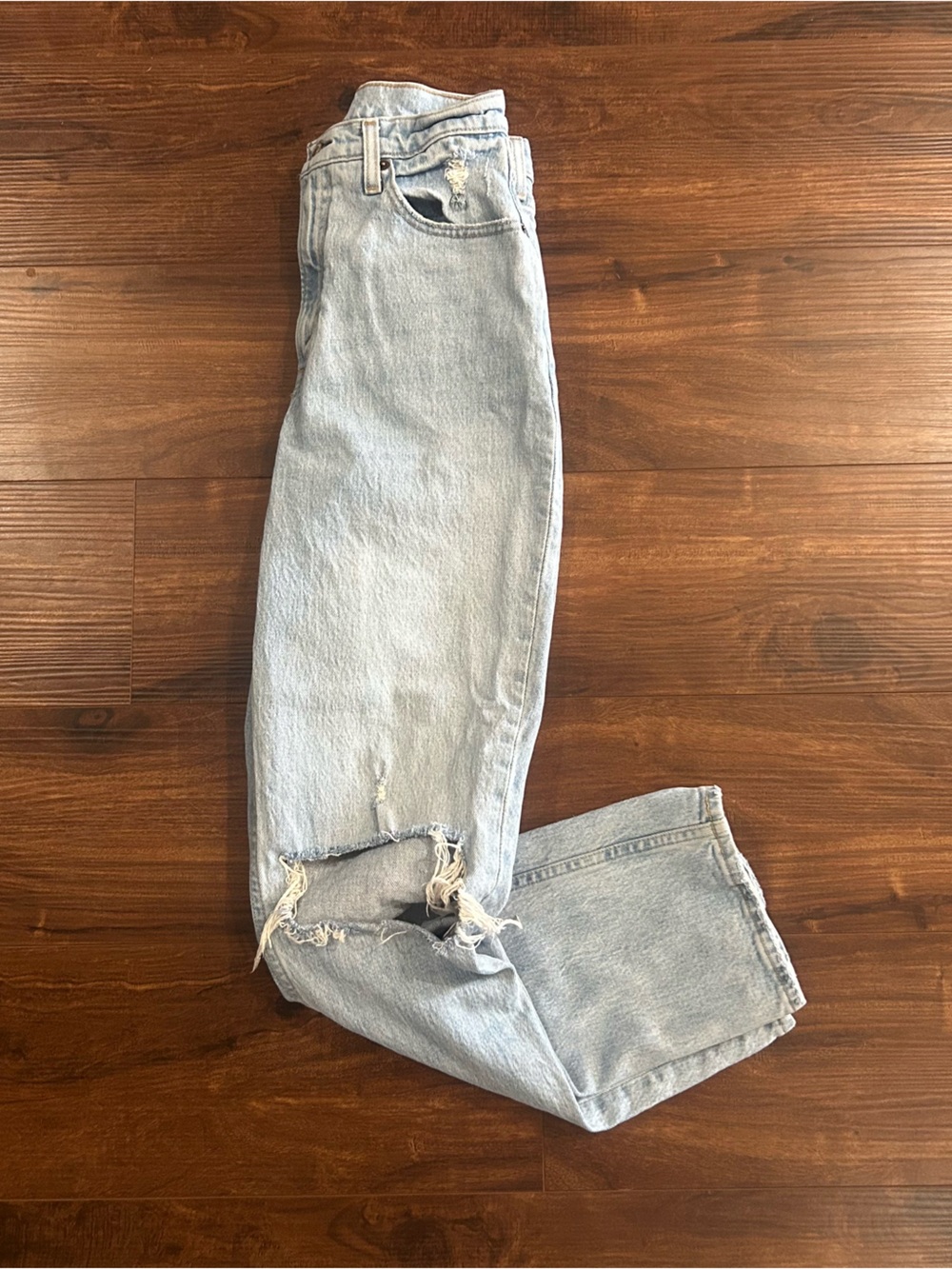 90's Straight Ultra High Rise Jeans - Curve Love - Abercrombie + Fitch - Picture 7 of 16